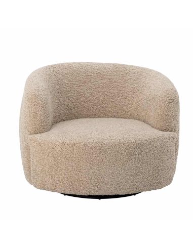 Fauteuil Pivotant Bouclette Bocca | Bloomingville