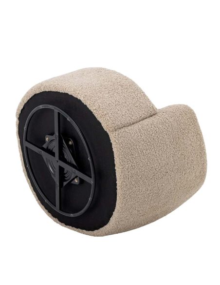Fauteuil Pivotant Bouclette Bocca | Bloomingville