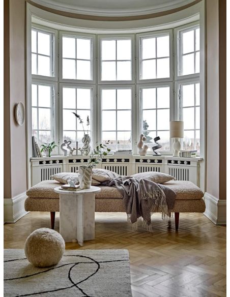Banquette Bouclette Beige Pione | Bloomingville