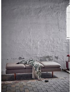 Banquette Tissu Texturé Marron Pione | Bloomingville 2