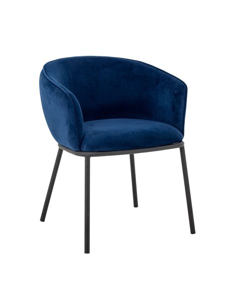 Chaise Cortone Bleue | Bloomingville | DecoenLigne
