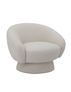 Fauteuil Ted Blanc Bloomingville | Fauteuil bouclette | DecoenLigne