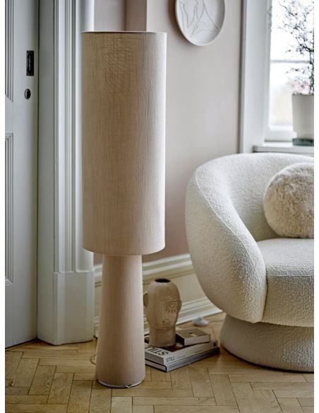 Fauteuil Ted Blanc Bloomingville | Fauteuil bouclette | DecoenLigne