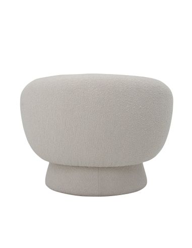 Fauteuil Ted Blanc Bloomingville | Fauteuil bouclette | DecoenLigne