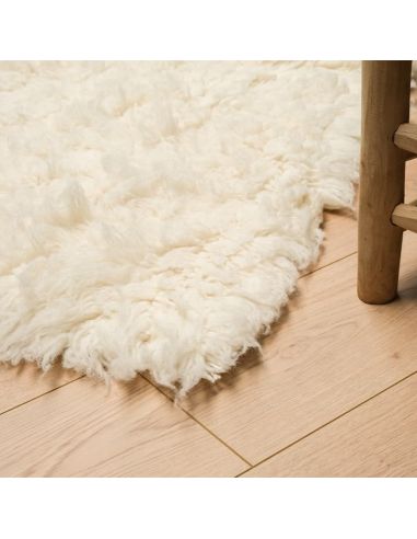 Tapis Kapra Écru en laine – Idaho Editions | DecoenLigne