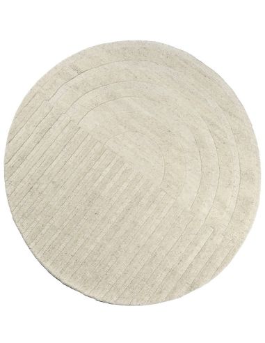 Tapis Arco rond en laine et viscose – Idaho Editions