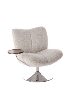 Fauteuil Nolan Beige Chiné avec tablette – Athezza