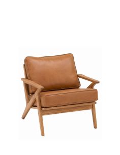 Fauteuil Adam Camel en simili cuir – Athezza