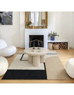 Tapis Strada Beige en laine – Edito | Tapis design 2