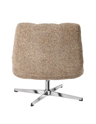 Fauteuil pivotant Montclar beige chiné | Athezza
