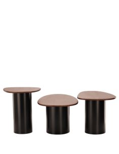 Tables basses Vega en manguier S/3 | Athezza 2