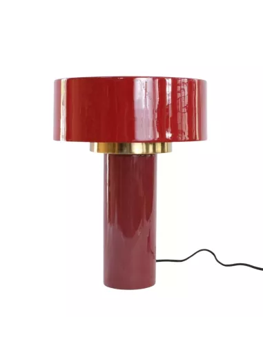 Lampe à poser Igli Rouge Pourpre – Athezza