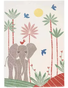 Tapis enfant Mamalena Éléphant Nattiot 120 × 170 cm