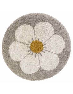 Tapis rond enfant Bohemian Daisy Beige Nattiot | DecoenLigne