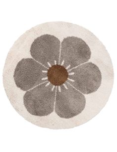 Tapis rond enfant Bohemian Daisy Taupe Nattiot | DecoenLigne