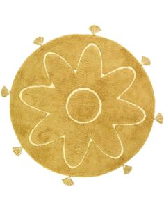 Tapis rond enfant Yva Mangue Nattiot en coton | DecoenLigne