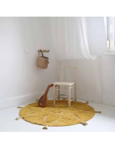 Tapis rond enfant Yva Mangue Nattiot en coton | DecoenLigne 2