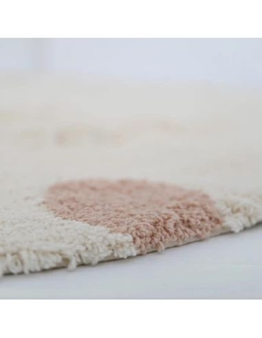 Tapis rond enfant Gentle Flora en coton Nattiot | DecoenLigne