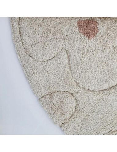 Tapis rond enfant Gentle Flora en coton Nattiot | DecoenLigne