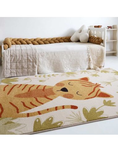 Tapis enfant Silly Tigre Nattiot 120 × 170 cm | DecoenLigne