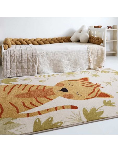 Tapis enfant Silly Tigre Nattiot 120 × 170 cm | DecoenLigne