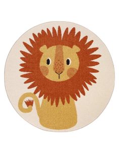 Tapis rond enfant Tiaggo Lion Nattiot Ø 120 cm | DecoenLigne