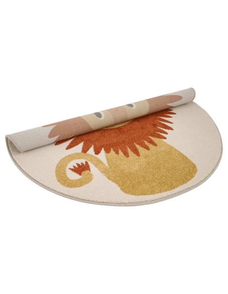 Tapis rond enfant Tiaggo Lion Nattiot Ø 120 cm | DecoenLigne