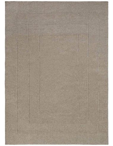 Tapis Border Soft Taupe en laine Brink & Campman | DecoenLigne