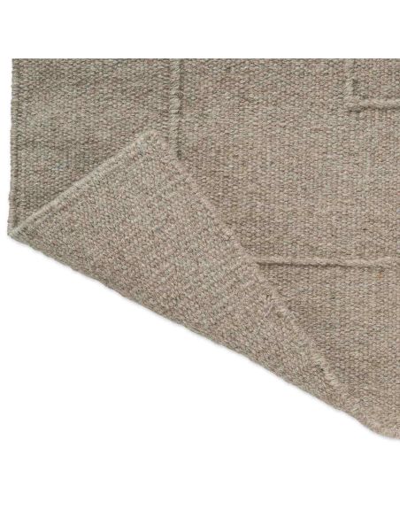 Tapis Border Soft Taupe en laine Brink & Campman | DecoenLigne