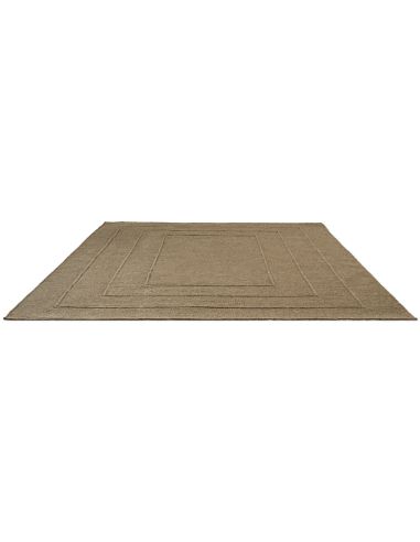 Tapis Border Fur Brown en laine Brink & Campman | DecoenLigne