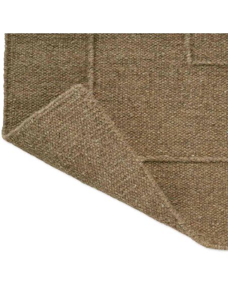 Tapis Border Fur Brown en laine Brink & Campman | DecoenLigne