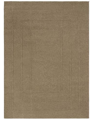 Tapis Border Fur Brown en laine Brink & Campman | DecoenLigne
