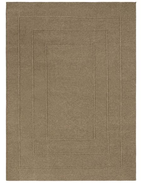 Tapis Border Fur Brown en laine Brink & Campman | DecoenLigne