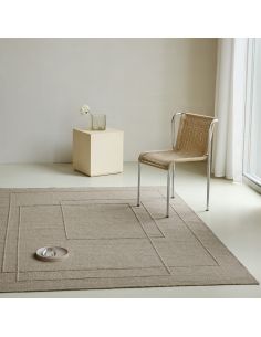Tapis Planes Soft Taupe en laine Brink & Campman | DecoenLigne