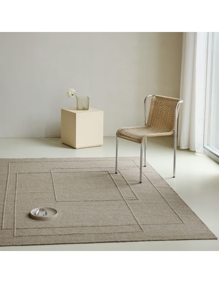 Tapis Planes Soft Taupe en laine Brink & Campman | DecoenLigne
