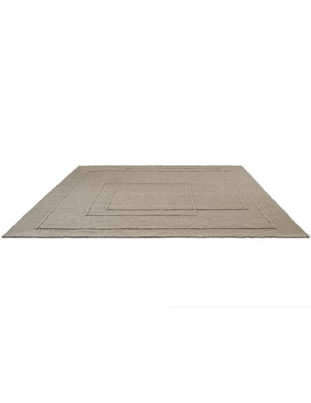 Tapis Planes Soft Taupe en laine Brink & Campman | DecoenLigne