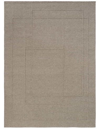 Tapis Planes Soft Taupe en laine Brink & Campman | DecoenLigne