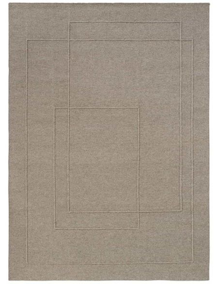 Tapis Planes Soft Taupe en laine Brink & Campman | DecoenLigne