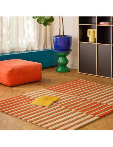 Tapis Decor Pilar Coral en laine Brink & Campman | DecoenLigne