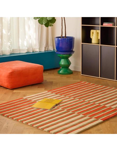 Tapis Decor Pilar Coral en laine Brink & Campman | DecoenLigne
